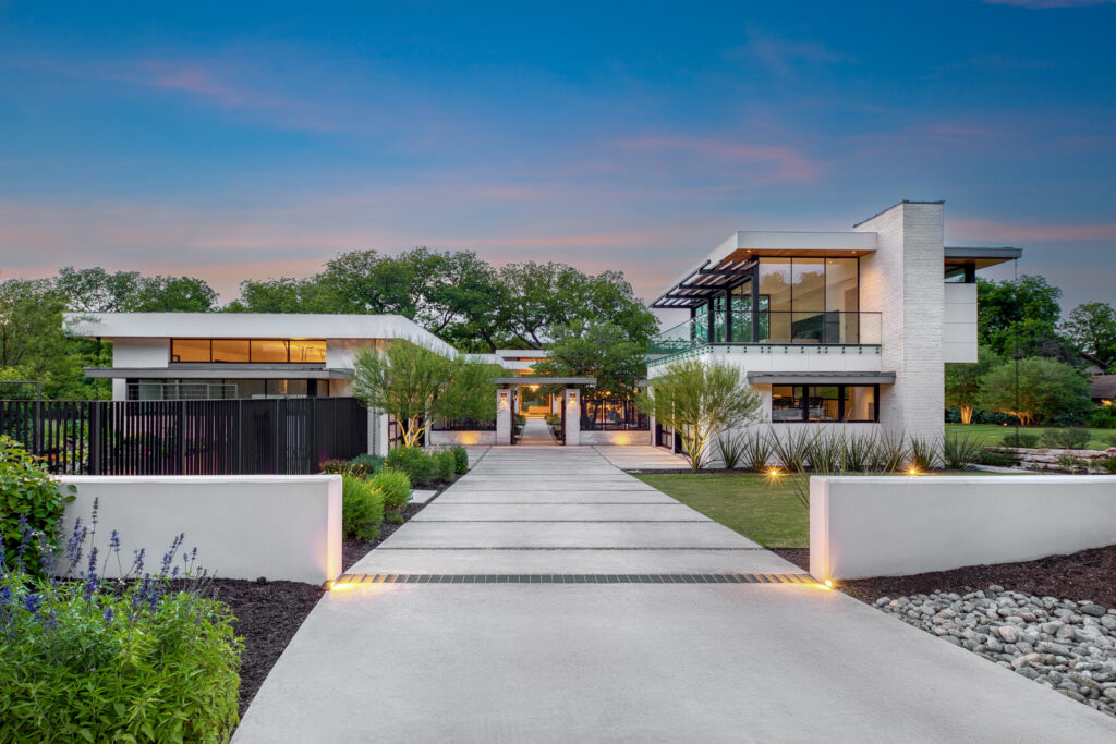 This modern home entrance is perfect for those looking to sell their home in Austin.